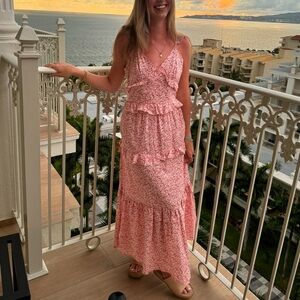 Petal & Pup Pink Floral Maxi Dress